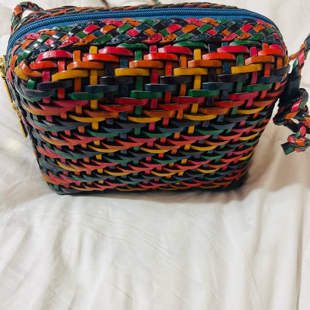 CEM Multicolor Woven Crossbody Bag - vintage but like new